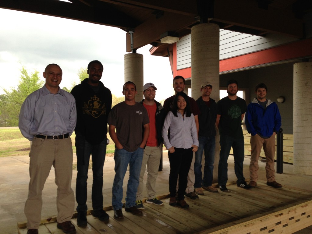 From L-R: Rubin Shmulsky. Kelvin Banks, Jonathan Green, Wilson Crockett, Zhuo "bonnie" Yang, Tyler Catchot, Sustin Cushman, Curtis Presley, Ross Caver; not pictured Robert White and Seamus Freyne