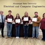1st place winner Doomseek. Team members include Dalton Crawley, Randy Flatness, Sierra Nicholson and Hayes Temple, and the team’s project advisor was ECE Associate Professor Bryan Jones.