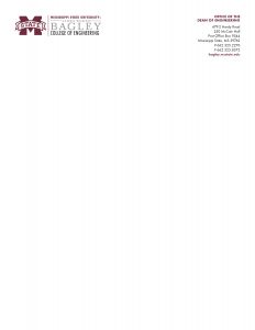 Dean Letterhead