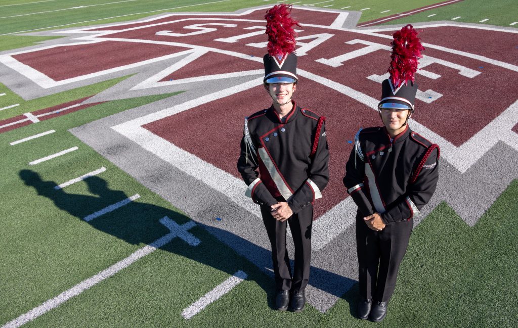 Josh Ducey-James Leon Drum Majors Famous Maroon Band
