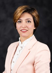 Studio portrait of Zahra Saadatizadeh