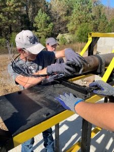 MSU Space Cowboys set up for test launch.