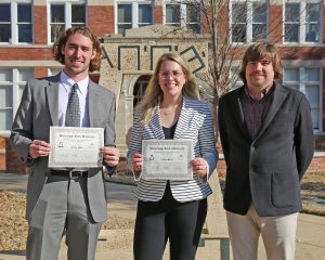 2019 winners of the Tau Beta Pi Excellence scholarship