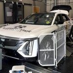 Mississippi State’s EcoCAR team uses the university’s Center for Advanced Vehicular Systems’ dynamometer to test its vehicle as students compete in national competition.
